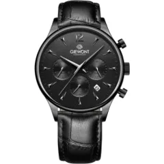 Zegarek Giewont Zegarek Męski Chronograph Sapphire Czarny GW6310-A1