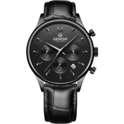Zegarek Giewont Zegarek Męski Chronograph Sapphire Czarny GW6310-A1