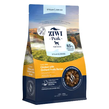 Ziwi Peak Steam & Dried, kurczak z owocami sadowymi - 3,2 kg